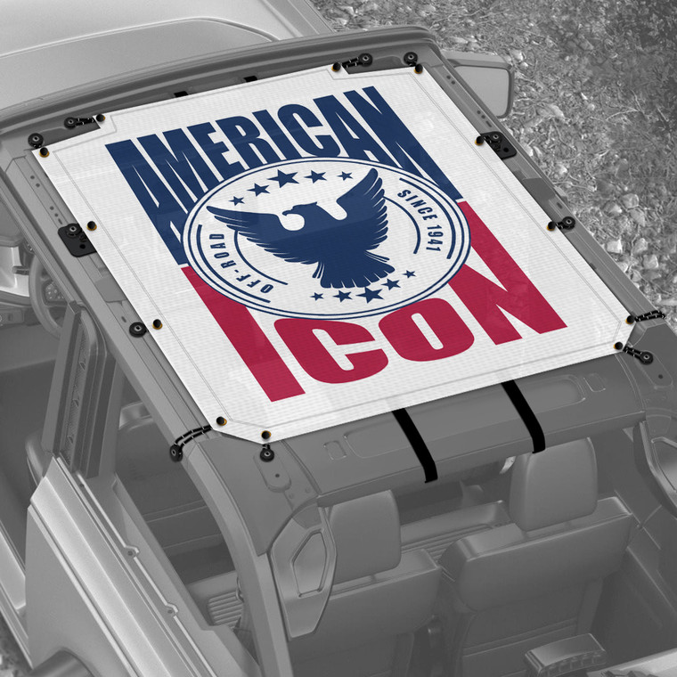 American Idol Sunshade for 2 Door Ford Bronco