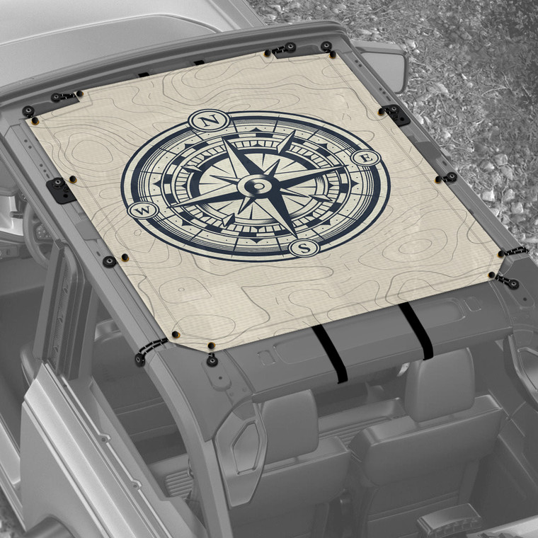 Compass Nautical Sunshade for 2 Door Ford Bronco