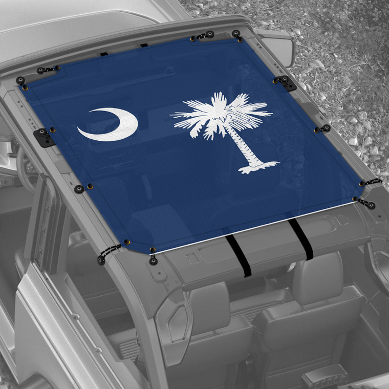 South Carolina Flag Sunshade for 2 Door Ford Bronco