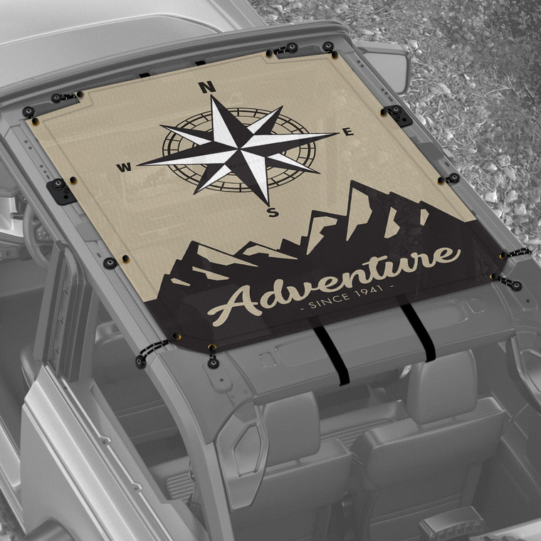 Compass Mountain Adventure Sunshade for 2 Door Ford Bronco