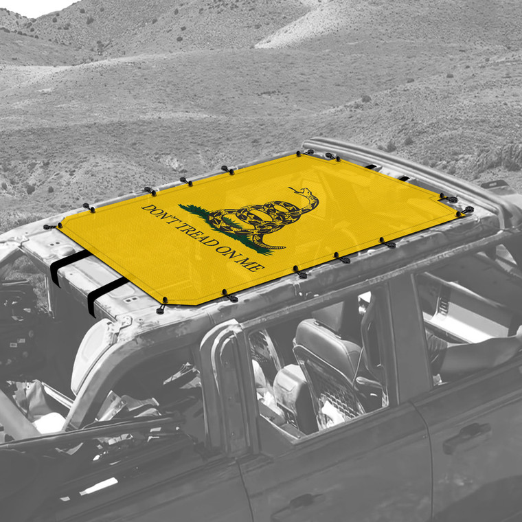 Don't Tread On Me Sunshade for 4 Door Ford Bronco