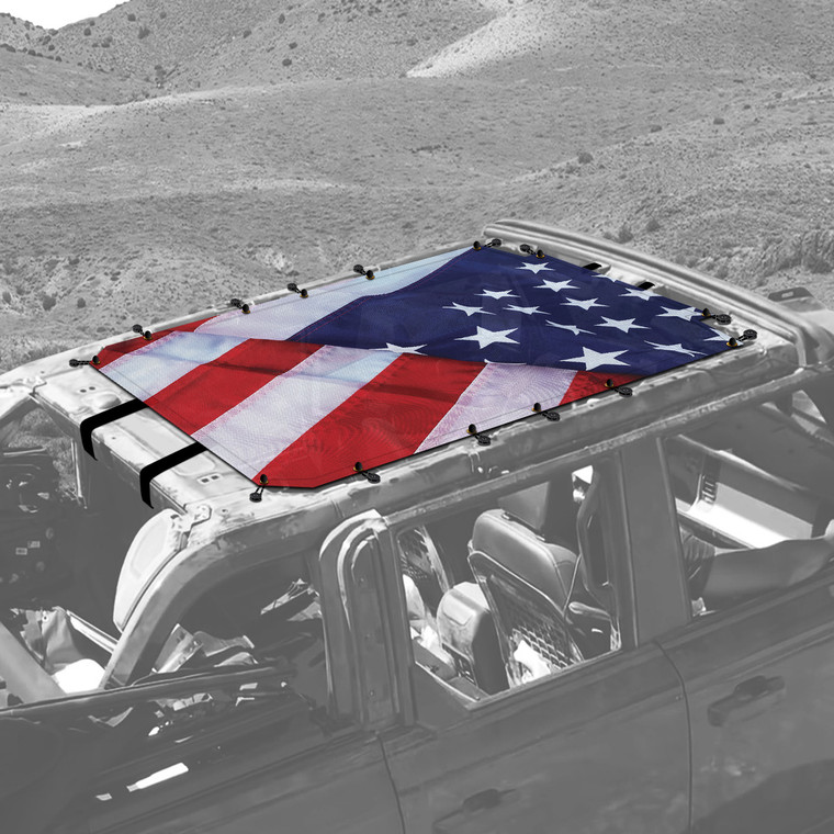 USA Folded Sunshade for 4 Door Ford Bronco