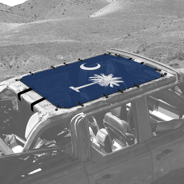 South Carolina Flag Sunshade for 4 Door Ford Bronco