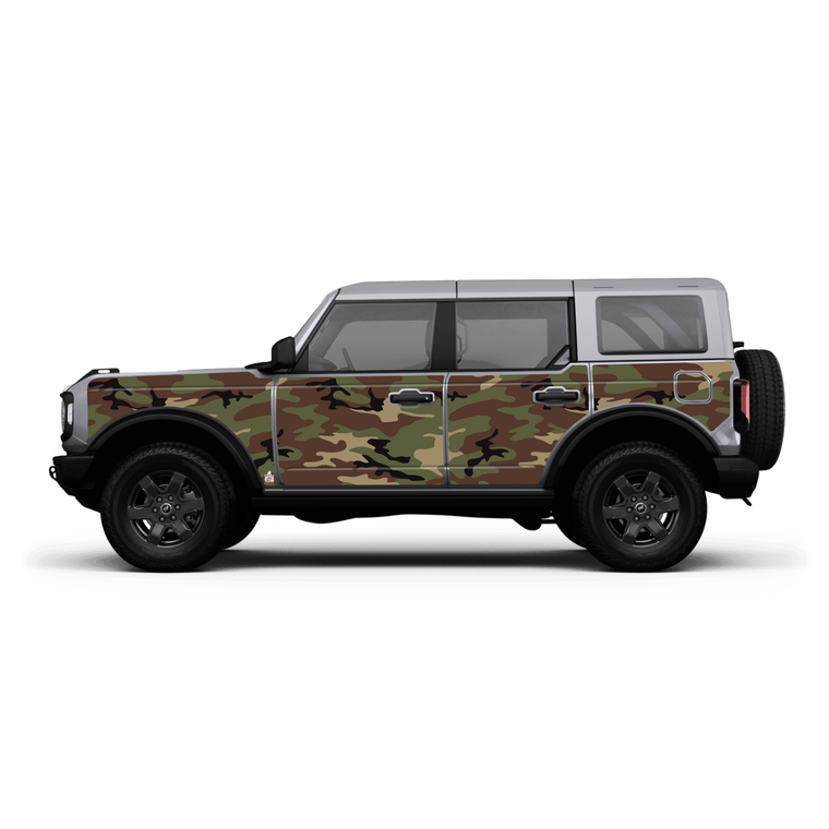 Woodland Camo Action Shield for Ford Bronco 4 Door