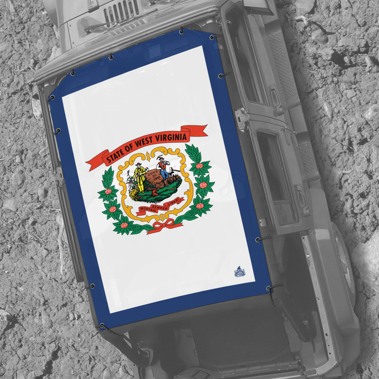 West Virginia JK 4 Door Jeep Sunshade