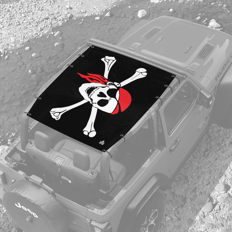 Pirate Flag  JL 2 Door Jeep Full Sunshade