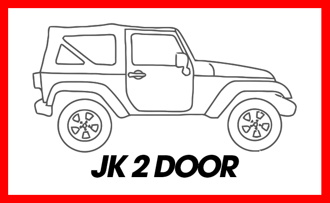 JK 2 Door Jeep Sunshades