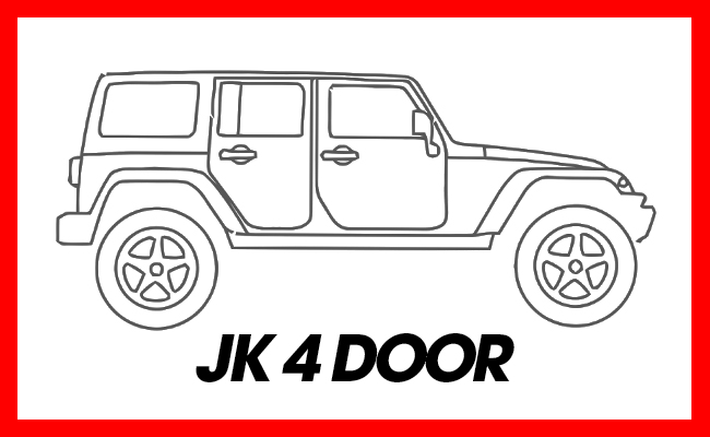 jeep wrangler 4 door sketch