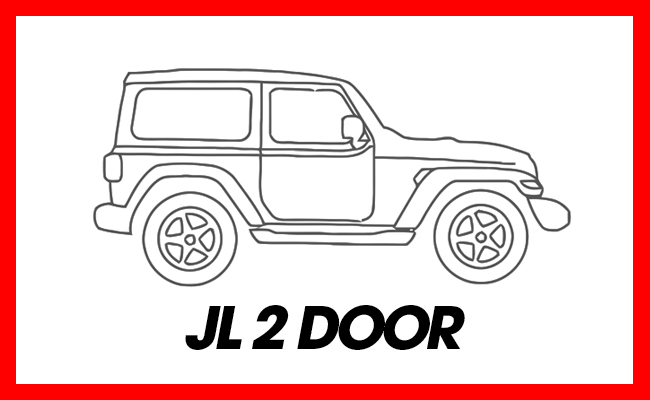 JL 2 Door Jeep Sunshades
