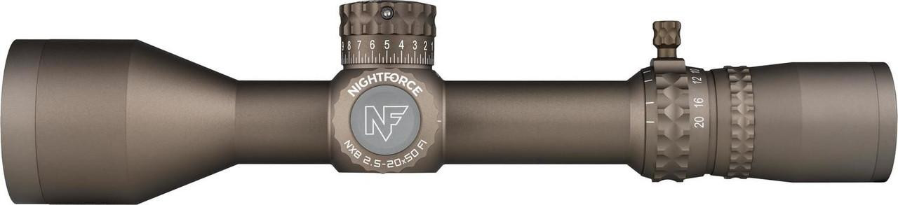 Nightforce NX8 2.5-20x50 F1 Dark Earth