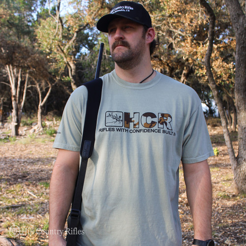 HCR Elk T-Shirt in Sandstone Hill Country Rifles HCR Gear