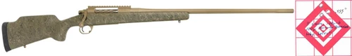 SOLD! Long Range Hunter in 257 Wby caliber, rifle with a camouflage stock and long barrel.
