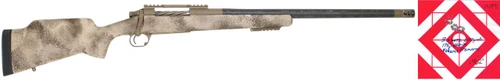 SOLD! Carbon Rifleman in 7 PRC, rifle with camouflage stock and long barrel.