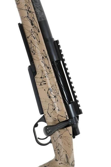 SOLD! Pathfinder LEFTHAND in 7mm PRC, semi-automatic rifle with camouflage stock and black barrel
