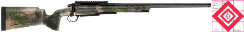 Pathfinder in 300 Win Mag, bolt-action rifle with camouflage stock and long barrel, for hunting and long-range shooting.