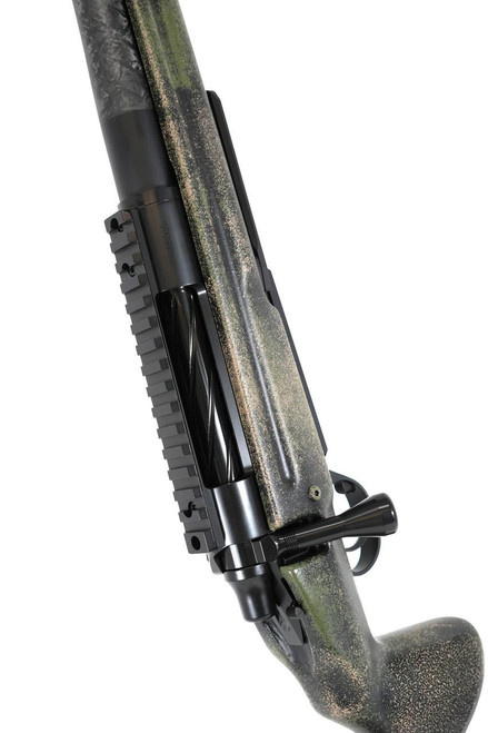SOLD! Pathfinder in 7mm PRC, rifle with camouflage finish, adjustable stock, and mounted scope