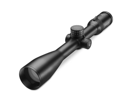 Swarovski Optik Z5+ 3.5-18X50 BT, high-precision rifle scope with adjustable zoom and reticle, black finish, and durable construction for hunting and target shooting.
