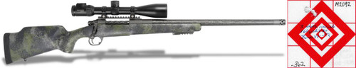 Hunt Ready Package: Carbon Rifleman in 7 PRC - 22-inch Tundra Mirage with scope and camouflage stock, for hunting and precision shooting.