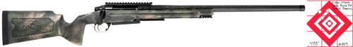 Pathfinder in 300 Win Mag, rifle with camouflage stock and long barrel.