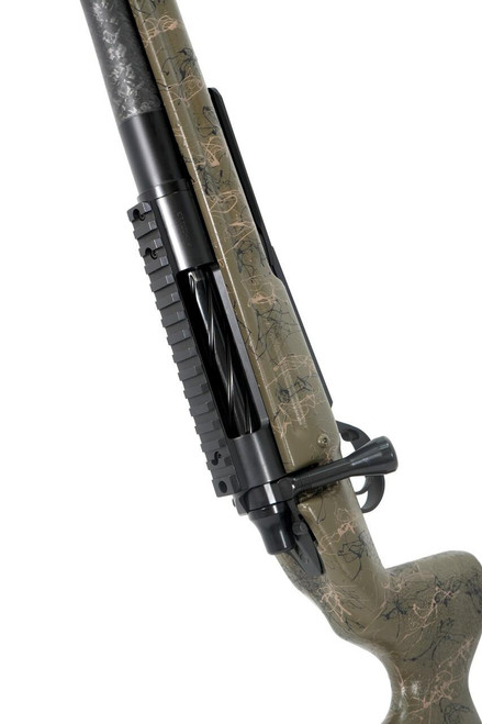 SOLD! Pathfinder in 7mm PRC, tactical rifle with camouflage stock and scope rail.