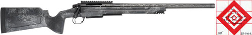 Pathfinder, image of a firearm model 22 ARC #25-0602 with a long barrel and tactical stock.