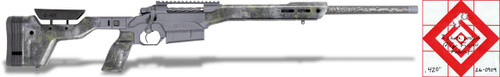 Short Stuff in 7mm PRC - 20" Tundra Mirage, a tactical rifle with a camouflage finish, adjustable stock, and precision barrel.