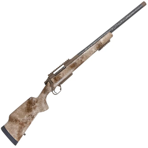 Carbon Rifleman in 6mm Creedmoor - 20" Desert Mirage, tactical precision rifle with desert camouflage finish and long barrel.