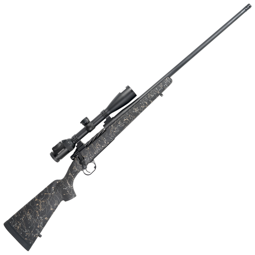 Hunt Ready Package: Traditional in 270 Wby.  - 24" Black with Tan and Gray Web