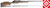 Carbon Rifleman in 280 AI - 24" Medium Brown with T/B Web, scoped hunting rifle with a camouflaged pattern, long barrel, and tactical scope for precise shooting.