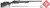 Carbon Rifleman in 300 PRC - 22" Stealth Mirage, side profile of a black carbon-fiber bolt-action rifle with a 22-inch threaded barrel, rail, and textured stock