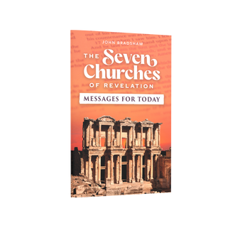 Front cover of the pocketbook "The Seven Churches of Revelation: Messages for Today" by John Bradshaw.