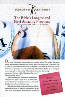 Search For Certainty #9 - The Bible's Longest and Most Amazing Prophecy