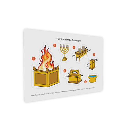 Buried Treasure Sanctuary Furniture Sticker Sheet (6" x 4")