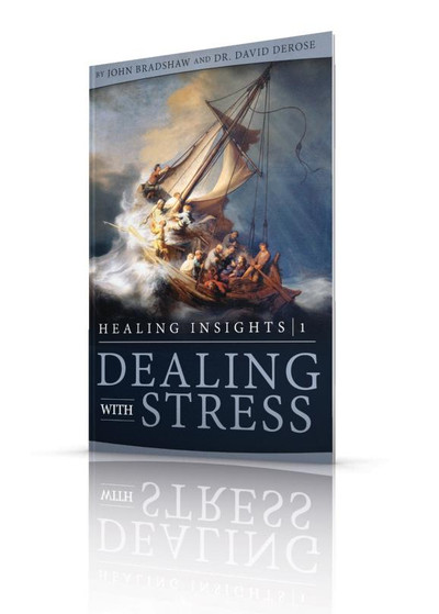 Front cover of the pocketbook "Dealing with Stress" by John Bradshaw.