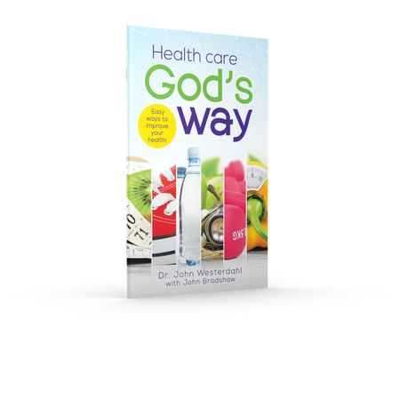 Front cover of the pocketbook "Health Care God's Way" by Dr. John Westerdahl and John Bradshaw.