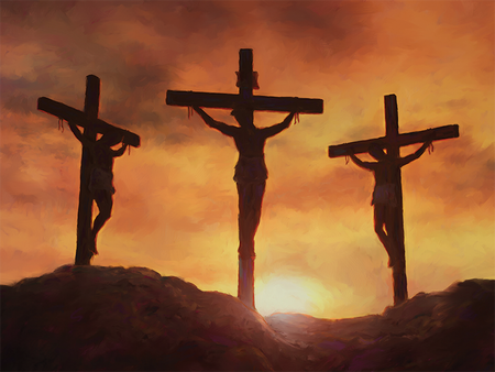 Inspirational Postcard - Crucifixion