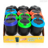 APEX - LUMINOUS BUTT BUCKET DISPLAY OF 12 - ASHTRAY WITH LID