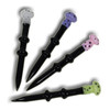 4″ ASSORTED GLASS MUSHROOM DABBING TOOL WITH CAP - CU21