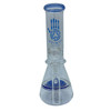 MWP-1520 - ASIMOV HONEYCOMB CLEAR BEAKER WATER PIPE [10'']