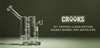 10" CROOKS CLEAR EDITION DOUBLE BARREL MINI WATER PIPE