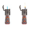 SCORCH TORCH - DISPLAY OF 12 - 61774 - DUAL FUNCTIONAL TORCH ASSORTED DESIGNS