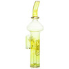 6" CROOKS FUMED SIDECAR BUBBLER - PUFFCO PIVOT GLASS MOUTHPIECE ATTACHMENT/ YT06