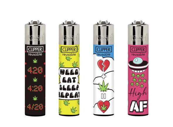 CLIPPER LIGHTERS CP11 WEED TRICKS 48CT + 5 - TRAY