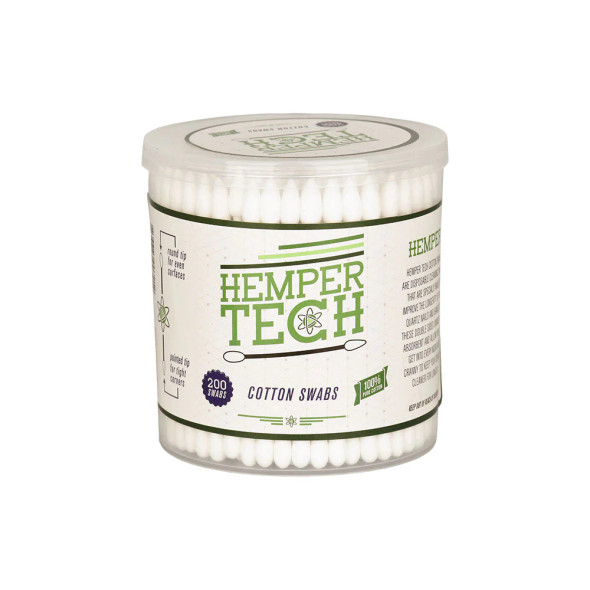 Hemper Tech - Cotton Swabs 200ct - 6 Pcs Display Box