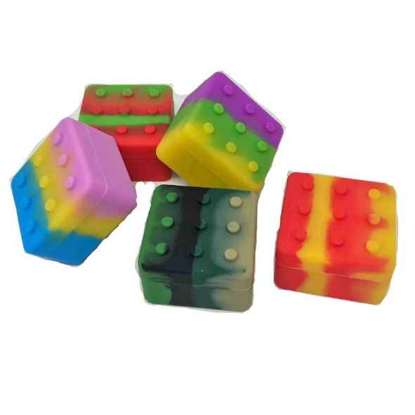 SILICONE - LEGO SQUARE CONTAINER - MIX COLOR