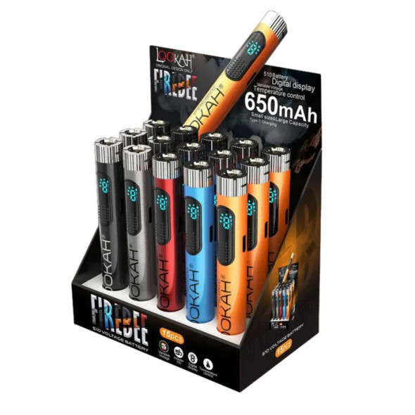 LOOKAH - 510 VOLTAGE BATTERY FIREBEE - DISPLAY OF 15PCS