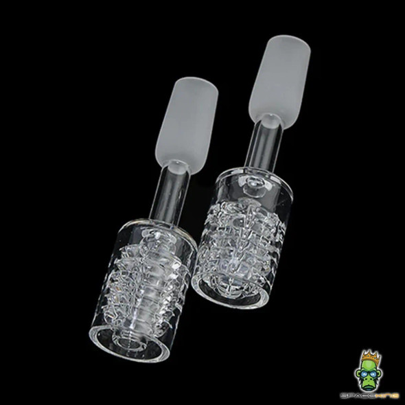 SPACE KING - DIAMOND KNOT - 14MM QUARTZ BOWL - 9PC IN DISPLAY