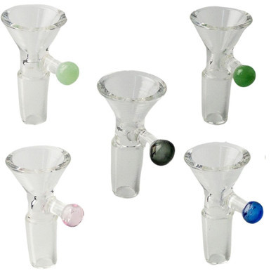 GLASS BOWL - CC59 - CLEAR FUNNEL BOWL [14MM]