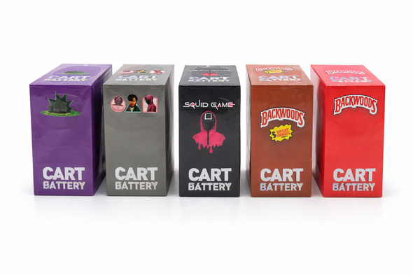 350 MAH - CART BATTERY - VARIABLE VOLTAGE DISPLAY [10PC] - VARIETY