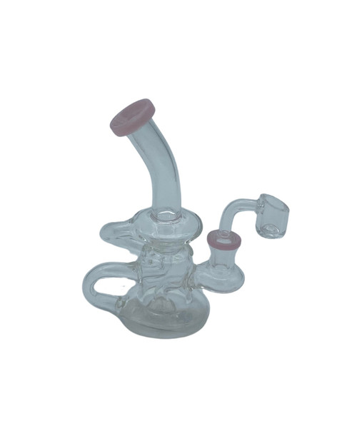 GLASS RIG W BANGER - HINT OF COLOR - C6265 (6'')
